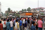 बिहार में धार्मिक स्थल में तोड़फोड़ के बाद हंगामा लोगों ने एनएच पर लगाया जाम